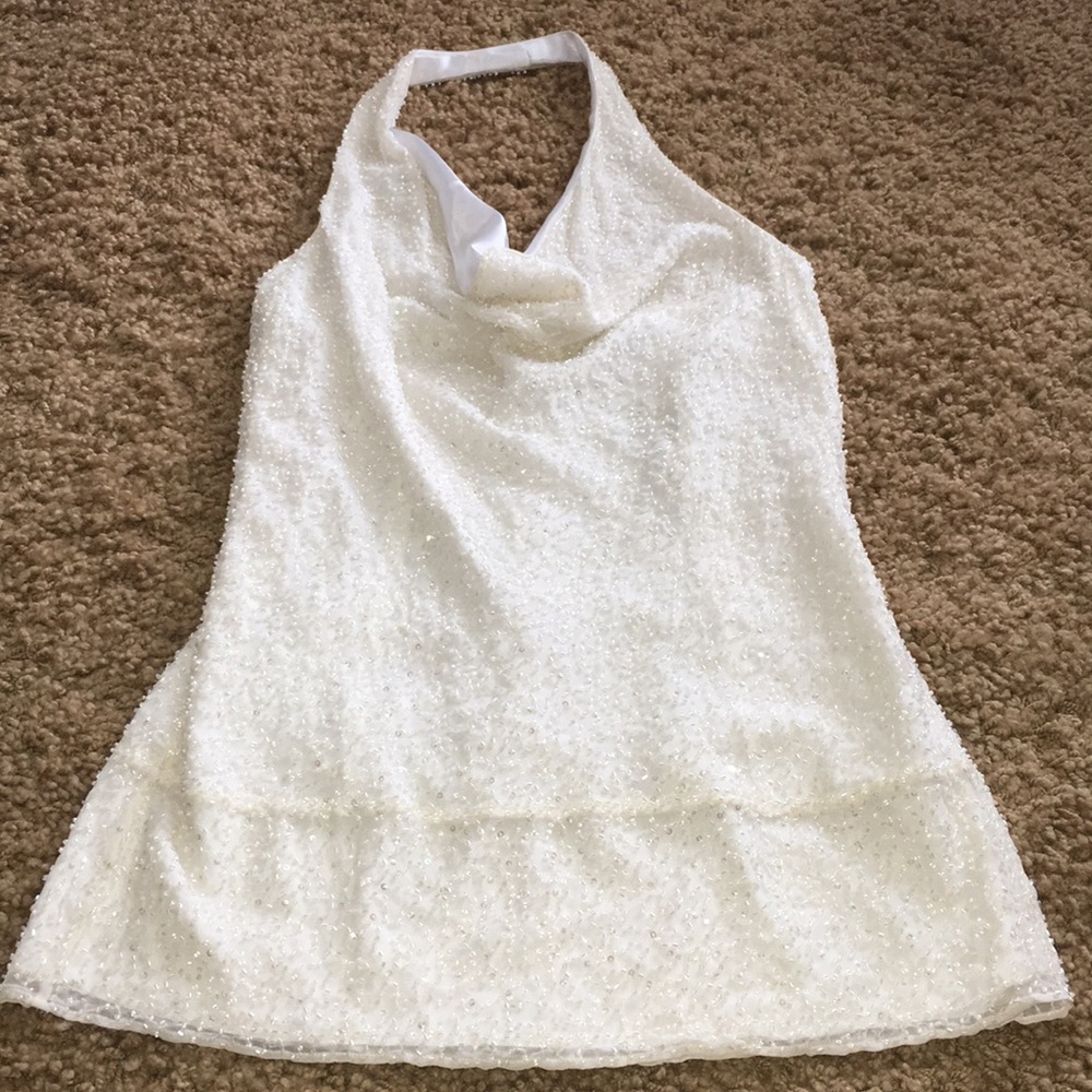 Laundry Shelli Segal Beaded Halter size XS